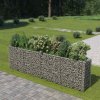Gabionový vyvýšený záhon pozinkovaná ocel 360 x 50 x 100 cm 143560