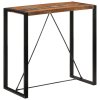 Barový stůl 110 x 55 x 110 cm masivní recyklované dřevo 351718