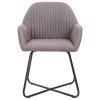 Jídelní židle 2 ks taupe textil 249816