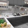 Samolepící tapeta na nábytek černá 500 x 90 cm PVC 146123
