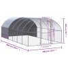 Venkovní klec pro kuřata 3 x 6 x 2 m pozinkovaná ocel 3095474