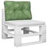 Poduška na palety vzor listů 60 x 40 x 12 cm textil 360576