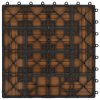 22 ks terasové dlaždice 30 x 30 cm 2 m² WPC barva teak 277804