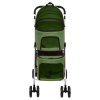 2patrový skládací kočárek pro psa zelený 83 x 48 x 97 cm oxford 172207