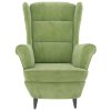 Křeslo světle zelené samet 324062