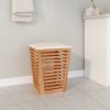 Koupelnová stolička 40,5 x 40,5 x 56 cm masivní ořechové dřevo 350352