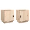 Noční stolky 2 ks 40 x 34 x 45 cm masivní borové dřevo 818276