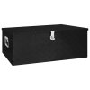 Úložný box černý 100 x 55 x 37 cm hliník 152257