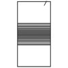 Sprchová zástěna walk-in černá 100 x 195 cm čiré ESG sklo 152147