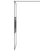Sprchová zástěna walk-in černá 100 x 195 cm čiré ESG sklo 152147