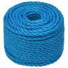 Pracovní lano modré 10 mm 25 m polypropylen 152972