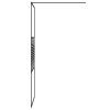 Sprchová zástěna walk-in černá 80 x 195 cm čiré ESG sklo 152145