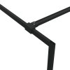 Sprchová zástěna walk-in černá 80 x 195 cm čiré ESG sklo 152145