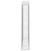 Klenutý gabionový koš 200 x 30 x 180/200 cm pozinkované železo 153389