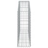 Klenutý gabionový koš 150 x 30 x 80/100 cm pozinkované železo 153444