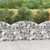 Klenutý gabionový koš 150 x 30 x 80/100 cm pozinkované železo 153444