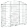Klenutý gabionový koš 150 x 30 x 120/140 cm pozinkované železo 153446