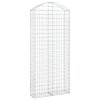 Klenutý gabionový koš 100 x 30 x 220/240 cm pozinkované železo 153431