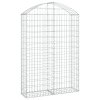 Klenutý gabionový koš 100 x 30 x 140/160 cm pozinkované železo 153427