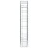 Klenutý gabionový koš 100 x 30 x 140/160 cm pozinkované železo 153427