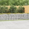 Klenutý gabion vyvýšený záhon 600x50x100 cm pozinkované železo 153548