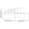 Altán se střechou bílý 8,92 x 5,88 x 3,75 m polyethylen 3155520
