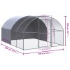 Venkovní klec pro kuřata 3 x 4 x 2 m pozinkovaná ocel 3095473