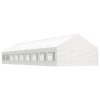Altán se střechou bílý 20,07 x 5,88 x 3,75 m polyethylen 3155501