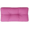 Poduška na palety růžová 70 x 40 x 12 cm textil 360599