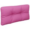 Poduška na palety růžová 70 x 40 x 12 cm textil 360599