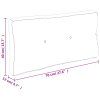 Poduška na palety růžová 70 x 40 x 12 cm textil 360599