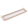 Dětská zábrana k postýlce taupe 180 x 42 cm polyester 10175