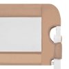 Dětská zábrana k postýlce taupe 180 x 42 cm polyester 10175