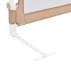 Dětská zábrana k postýlce taupe 180 x 42 cm polyester 10175