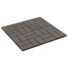 Terasové dlaždice z dřevoplastu 11 ks 30x30 cm 1 m² tmavě hnědé 45033