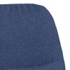 Houpací křeslo se stoličkou modré textil 3097405
