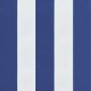 Podušky na židli 6 ks modré a bílé pruhy 40 x 40 x 7 cm textil 361488