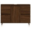 Koupelnová skříňka hnědý dub 80 x 33 x 60 cm kompozitní dřevo 831651