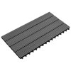 WPC dlaždice 60 x 30 cm 6 ks 1 m² šedé 49056