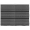 WPC dlaždice 60 x 30 cm 6 ks 1 m² šedé 49056