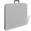Skládací zahradní stůl 122 cm HDPE bílý 41568
