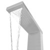 Sprchový panel set z nerezové oceli s čtvercovým designem 142371