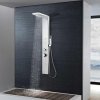 Sprchový panel set z nerezové oceli s čtvercovým designem 142371