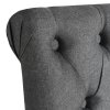 Jídelní židle 2 ks tmavě šedé textil 245514