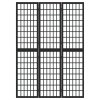 Skládací 3dílný paraván v japonském stylu 120 x 170 cm černý 352079