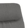 Relaxační křeslo s podnožkou světle šedé textil 3097524
