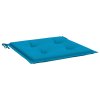 Podušky na zahradní židli 4 ks modré 40x40x3 cm látka oxford 47591