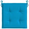 Podušky na zahradní židli 4 ks modré 40x40x3 cm látka oxford 47591