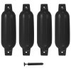 Lodní nárazník 4 ks černý 41 x 11,5 cm PVC 92380