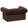 Pohovka pro psy se zásuvkou hnědá 75 x 50 x 38 cm plyš 171077